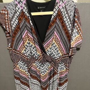 INC for Macy's Women's Multicolor Geometric Maxi Dress Lot 21